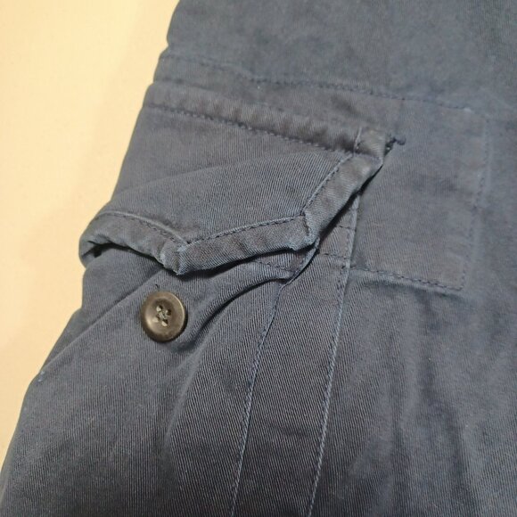 POLO Ralph Lauren mens solid navy flap chino cargo shorts 54B BIG NWT - Picture 7 of 9